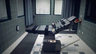 This gurney is used to perform executions at Terre Haute by lethal injection.