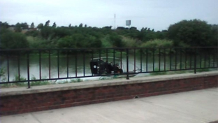 Border Patrol in a speedboat patrolling the Rio Grande in Laredo, Texas