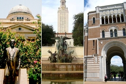 Texas A&M University, the University of Texas and Rice University