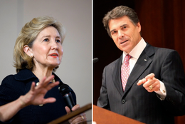 U.S. Sen. Kay Bailey Hutchison and Gov. Rick Perry.