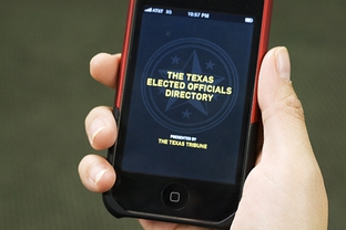 The Texas Tribune iPhone app.