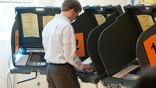 A voter casts a ballot in Travis County on November 2, 2010.