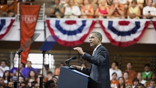 President Obama at the University of Texas on Monday, August 9, 2010. 