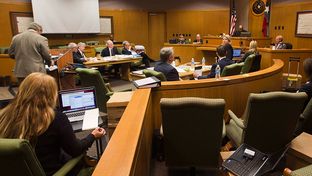 The first day of the inquiry into former Williamson County D.A. Ken Anderson, which will examine allegations that Anderson hid five pieces of evidence before, during and after Michael Morton's 1987 trial. Jan 4, 2013.