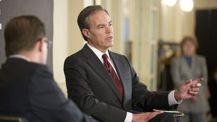 Texas House Speaker Joe Straus, R-San Antonio, says his 83rd session priorities will be education and water while speaking at TribLive on Feb. 6, 2013.