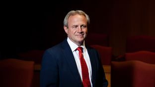 Michael Morton at the Williamson County Courthouse, Feb 6, 2013.