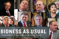 (l to r) Jim Jackson, Rob Eissler, Mike "Tuffy" Hamilton, Vicki Truitt, (second row) Aaron Peña, Chuck Hopson, Burt Solomons, Rick Hardcastle