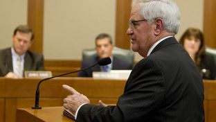 Rep. Jimmie Don Aycock R-Killeen gives testimony during a public education committee hearing on February 19th, 2013.