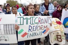An immigration reform rally at the Texas Capitol on Feb. 22, 2013.
