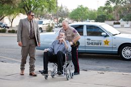 Defendant Mark Norwood enters the Tom Green County Courthouse for opening hearings, Mar 19, 2013.