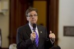 Sen. Dan Patrick R-Houston, speaks during budget bill SB1 discussion on March 20th, 2013