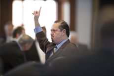 State Rep. Renee Oliveira, D-Brownsville, votes yes on third reading of HB 1000 creating a medical school in the Rio Grande Valley on March 20, 2013.