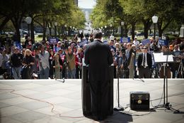 Gov. Perry at Faith and Family Rally in 2013.