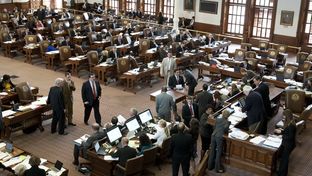 The crowded House floor during debate on SB 1 April 4, 2013.