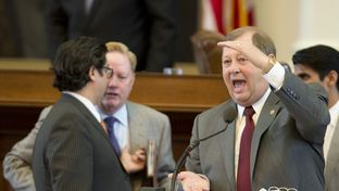 State Rep. John Otto, R-Dayton, explains an education funding amendment to SB 1 the budget bill during debate on April 4, 2013.