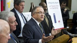 Sen. John Carona, R-Dallas, at a press conference April 8, 2013 calling for another push to legalize casino gambling in Texas.
