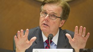 Senate Higher Education Committee Chairman Dan Patrick, R-Houston, explains his stance on SB 23 a school voucher program on April 9, 2013.