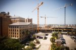 A new area of UTMB being built to higher standards in Galveston Monday, April 22, 2013.