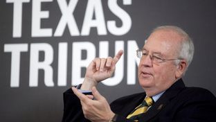 Evan Smith speaks with Ken Starr, President of Baylor University, at a TribLive event on April 29, 2013.