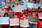 Texas charter school children and supporters rally Wednesday at the Texas Capitol to lobby the Legislature for more funding as the 83rd session winds down.