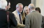 Michael Morton and new wife Cynthia visit the Texas Senate on March 13, 2013.