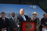 State Fire Marshal Chris Connealy spoke during the West press conference at West High School and announced that the cause of the explosion is still undetermined.