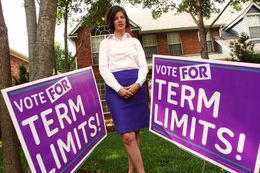 Kathleen Thompson led an unsuccessful fight for term limits in Grapevine TX.