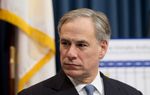 Attorney General Greg Abbott at a press conference on March 19th, 2013.