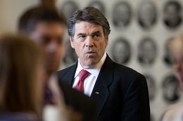 Gov. Rick Perry at the Capitol in May 2013.