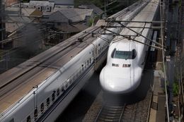 The JR Central N700 Series is a Japanese Shinkansen bullet train developed by two railway companies in Japan. One of those companies, JR Central, is the lead investor in a firm developing a high-speed rail line between Houston and Dallas-Fort Worth that would use the same type of trains.