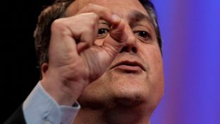 Steve Munisteri campaigning for Texas GOP chairman.