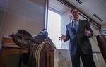 Chairman Barry Smitherman of the Railroad Commission of Texas in his office, May 31, 2013.