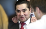 State Representative J.M. Lozano announces that he's switching to the Republican Party during a press conference Thursday at the Republican Party of Texas.