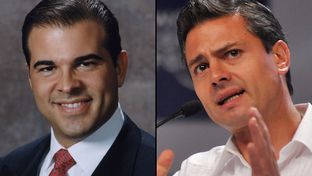 Nelson Balido, the president of the Border Trade Alliance (left) and President-elect, Enrique Peña Nieto