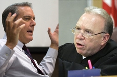 John Bradley and District Judge Charlie Baird.