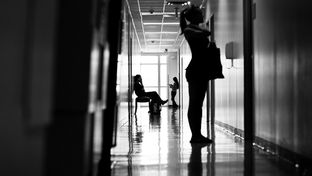 Students in between classes at Austin Community College.