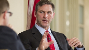 U.S. Senate candidate Craig James at a TribLive event at the Austin Club on Feb. 23, 2012.