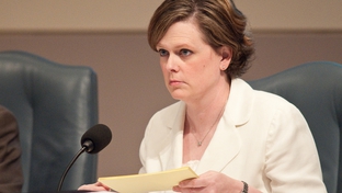 Deirdre Delisi, Chair of the Texas Transportation Commission, attends a meeting on July 29, 2010.