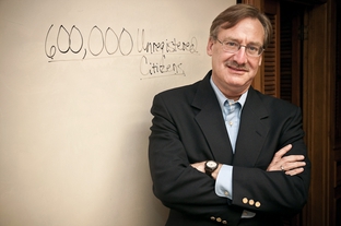 Fred Lewis in his Austin office on June 22, 2010.