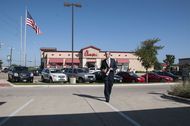 Lt. Gov. David Dewhurst at a campaign stop outside a Chick-fil-A restaurant in Austin on July 30, 2012.
