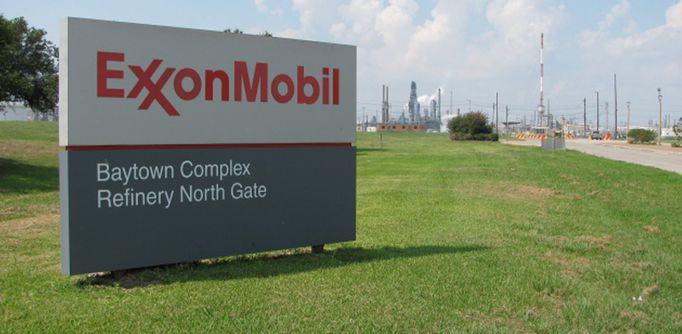 Exxon Mobil refinery in Baytown, Texas