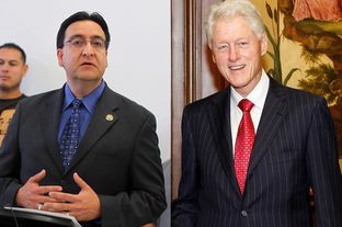 Pete Gallego and Bill Clinton