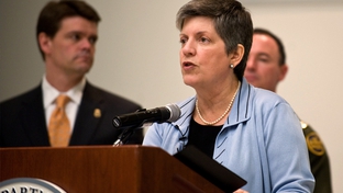 Secretary of Homeland Security Janet Napolitano visits Laredo, TX to announce the 2010 fiscal year Operation Stonegarden grants.