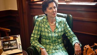 Texas Insurance Commissioner Eleanor Kitzman, shown in the capitol office of state Sen. John Carona, R-Dallas.