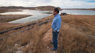 Kent Satterwhite, general manager of the Canadian River Municipal Water Authority at Lake Meredith near Borger, Texas, on Tuesday, Dec., 18, 2012.