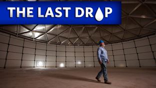 Robert Hildreth, the plant operator of the Colorado River Municipal Water District's Raw Water Production Facility in Big Spring, Texas, inspects the geodesic dome roof of the site's million-gallon source water tank. The tank will stockpile water from the nearby waste water treatment plant before entering the production facility.