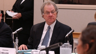 Charles Miller, chairman of the University of Texas Board of Regents, conducts a regular meeting on August 6, 2003 in San Antonio.