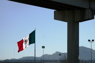 Mexican border at El Paso