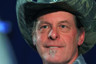 Ted Nugent at the State Farm Arena in Hidalgo, Texas.