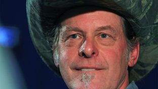 Ted Nugent at the State Farm Arena in Hidalgo, Texas.